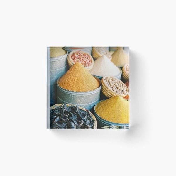 Item preview, Travel photography “Souk Marrakech" Spices of the Medina | Morocco photography designed and sold by raisazwart.
