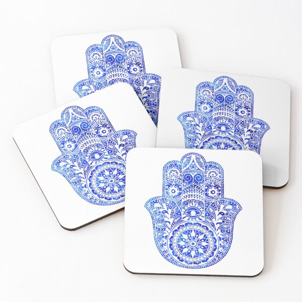 Item preview, Blues Hamsa Hand designed and sold by maryedenoa.