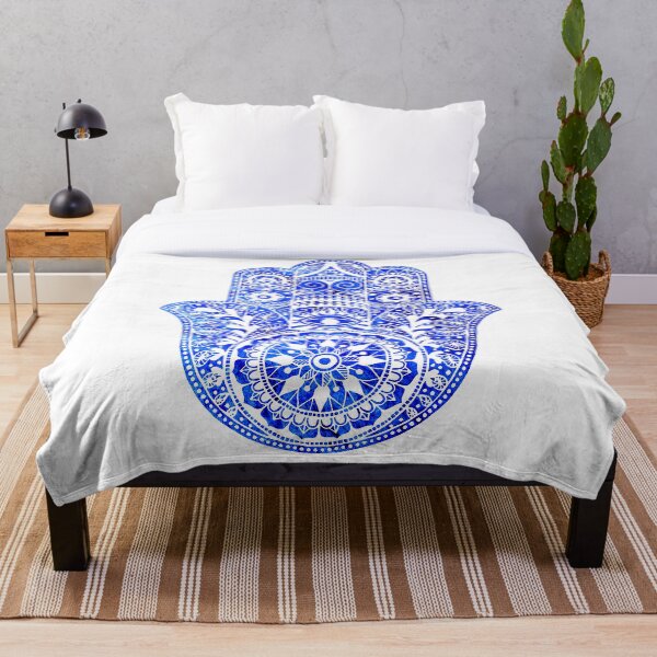 Item preview, Blues Hamsa Hand designed and sold by maryedenoa.