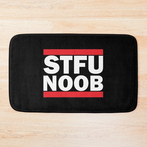 Item preview, STFU NOOB (White Text) designed and sold by Playsuit-Life.