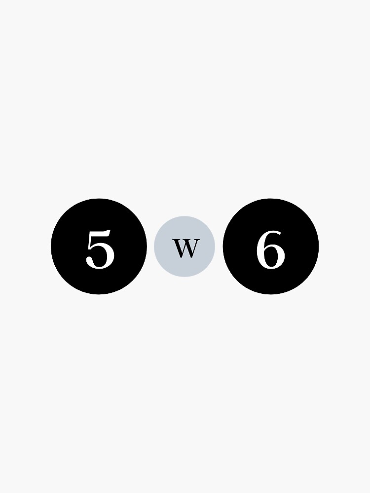 "Enneagram 5w6" Sticker by lily-yuan | Redbubble