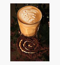 Latte Art- swirl2 Photographic Print