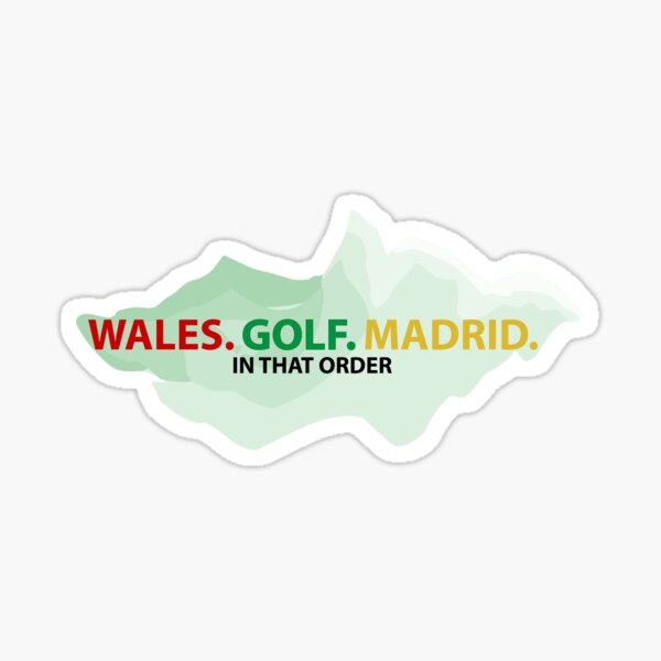 WALES GOLF MADRID Football Sticker