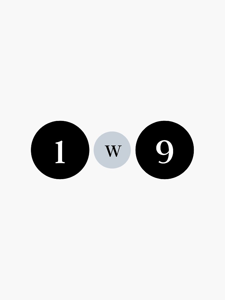 "Enneagram 1w9" Sticker for Sale by lily-yuan | Redbubble