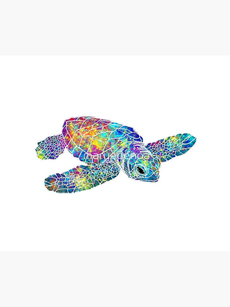 Sea Turtle Watercolor Art by maryedenoa
