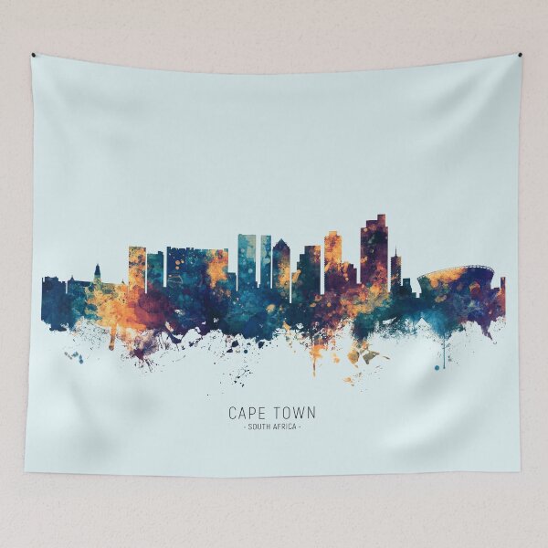 Item preview, Cape Town South Africa Skyline designed and sold by ArtPrints.