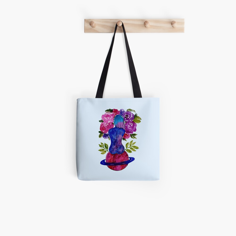 Lady Saturn Tote Bag