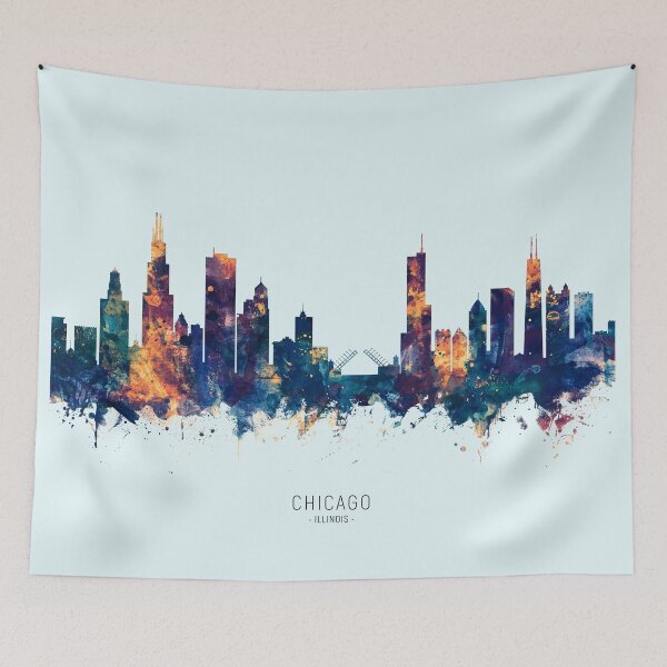 Item preview, Chicago Illinois Skyline designed and sold by ArtPrints.