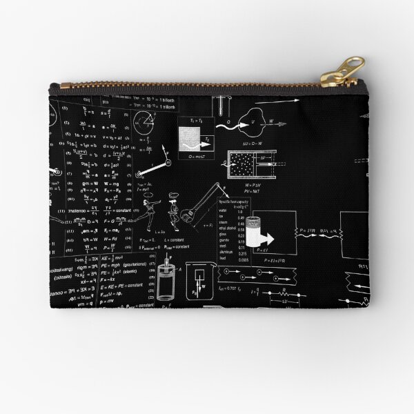 General Physics College Course PHY110, #GeneralPhysics #CollegeCourse #PHY110 #Physics  Zipper Pouch