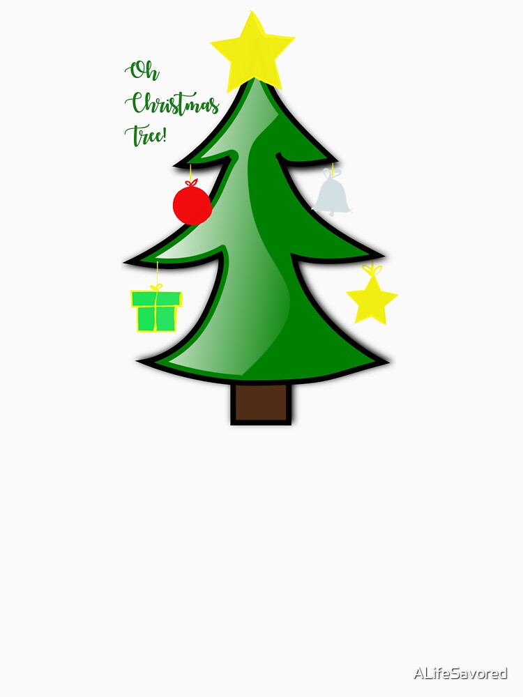 "Oh Christmas Tree We Love Your Spreading Branches!" Tshirt for Sale