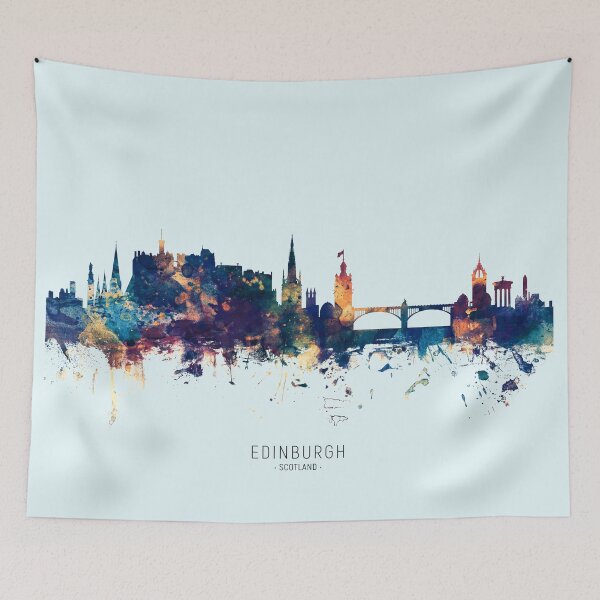 Item preview, Edinburgh Scotland Skyline designed and sold by ArtPrints.