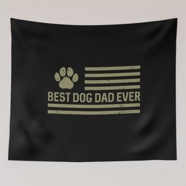 Item preview, Best Dog Dad Ever Military American Flag Army Dog Paw Print designed and sold by alenaz.