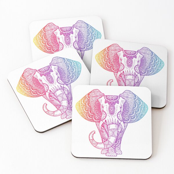Item preview, Colorful Rainbow Elephant designed and sold by maryedenoa.