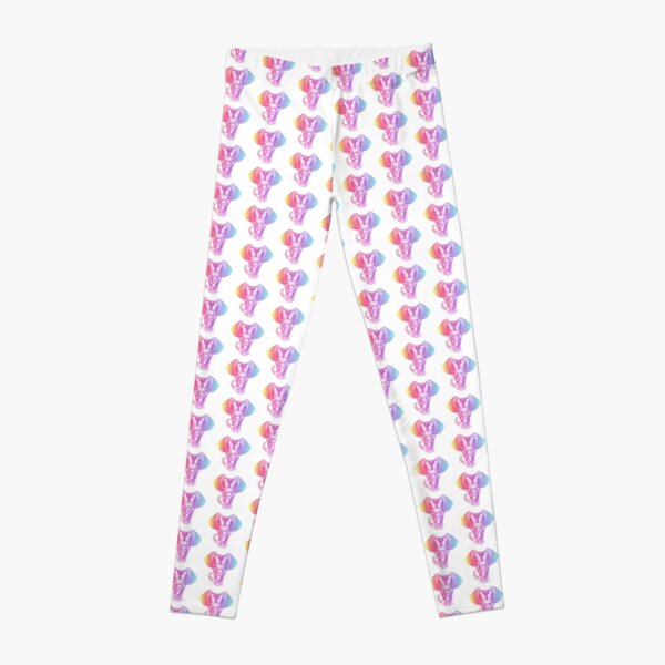 Colorful Rainbow Elephant Leggings