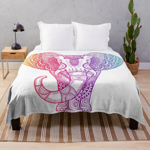 Item preview, Colorful Rainbow Elephant designed and sold by maryedenoa.