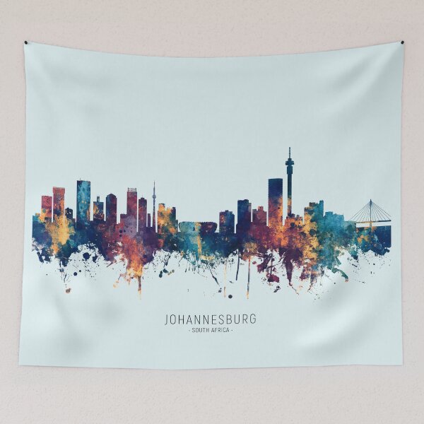Item preview, Johannesburg South Africa Skyline designed and sold by ArtPrints.