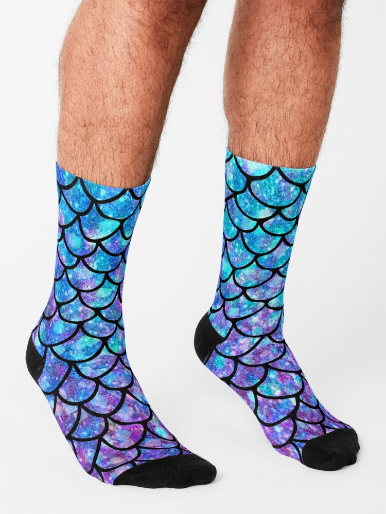 Disover Purples & Blues Mermaid scales | Socks