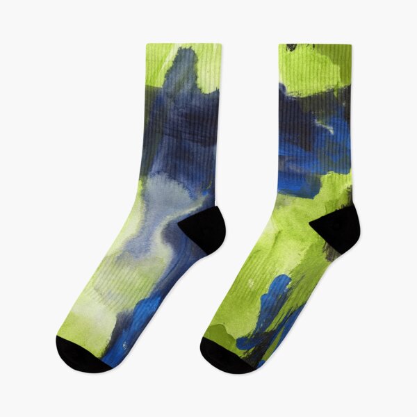 Item preview, Window Abstract Apple Green & Blue designed and sold by Niina  Niskanen.