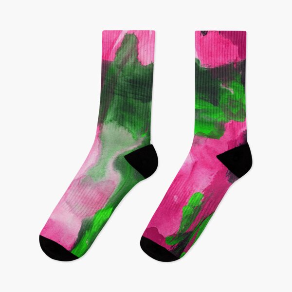 Item preview, Abstract Window  Frame Bright Pink & Apple Green  designed and sold by Niina  Niskanen.