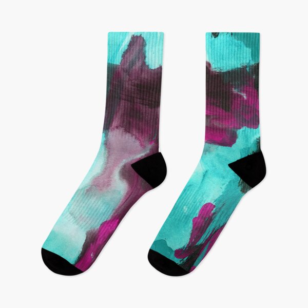 Item preview, Abstract Window Purple and Bright Turquoise  designed and sold by Niina  Niskanen.