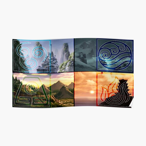 The 4 Nations (Avatar) Poster