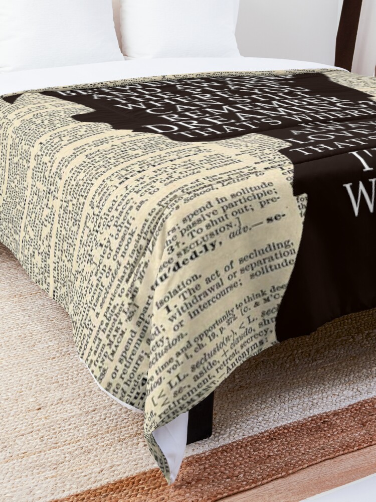 Alternate view of Peter Pan Over Vintage Dictionary Page - That Place Comforter