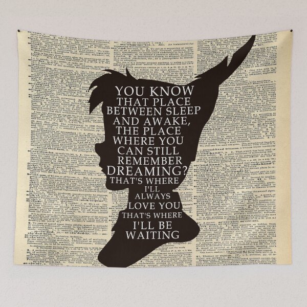 Item preview, Peter Pan Over Vintage Dictionary Page - That Place designed and sold by maryedenoa.