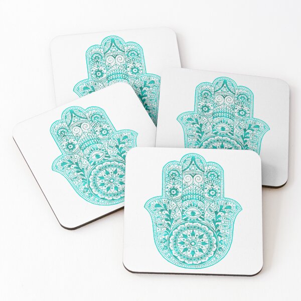 Item preview, Turquoise Hamsa Hand designed and sold by maryedenoa.