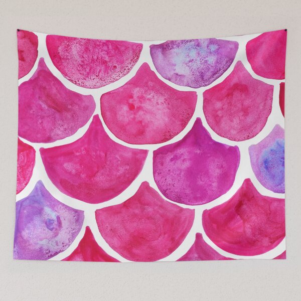 Item preview, Mermaid Scales Pink & Violet designed and sold by Niina  Niskanen.