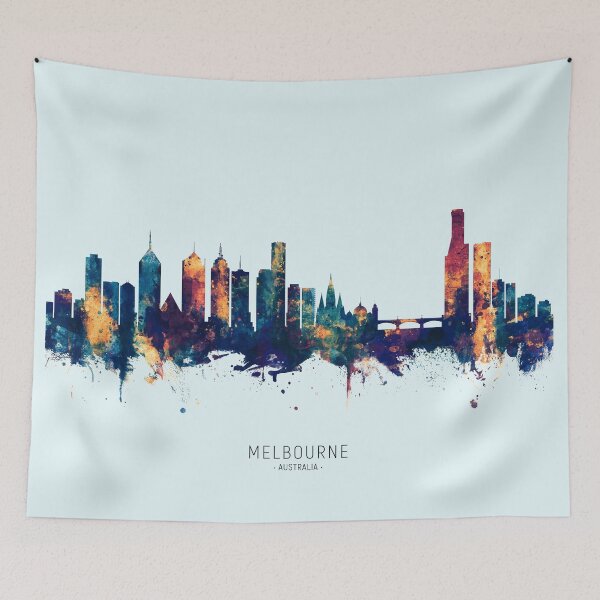 Item preview, Melbourne Australia Skyline designed and sold by ArtPrints.