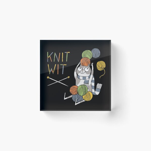 Item preview, Knit Wit Cat designed and sold by Nici Gregory.