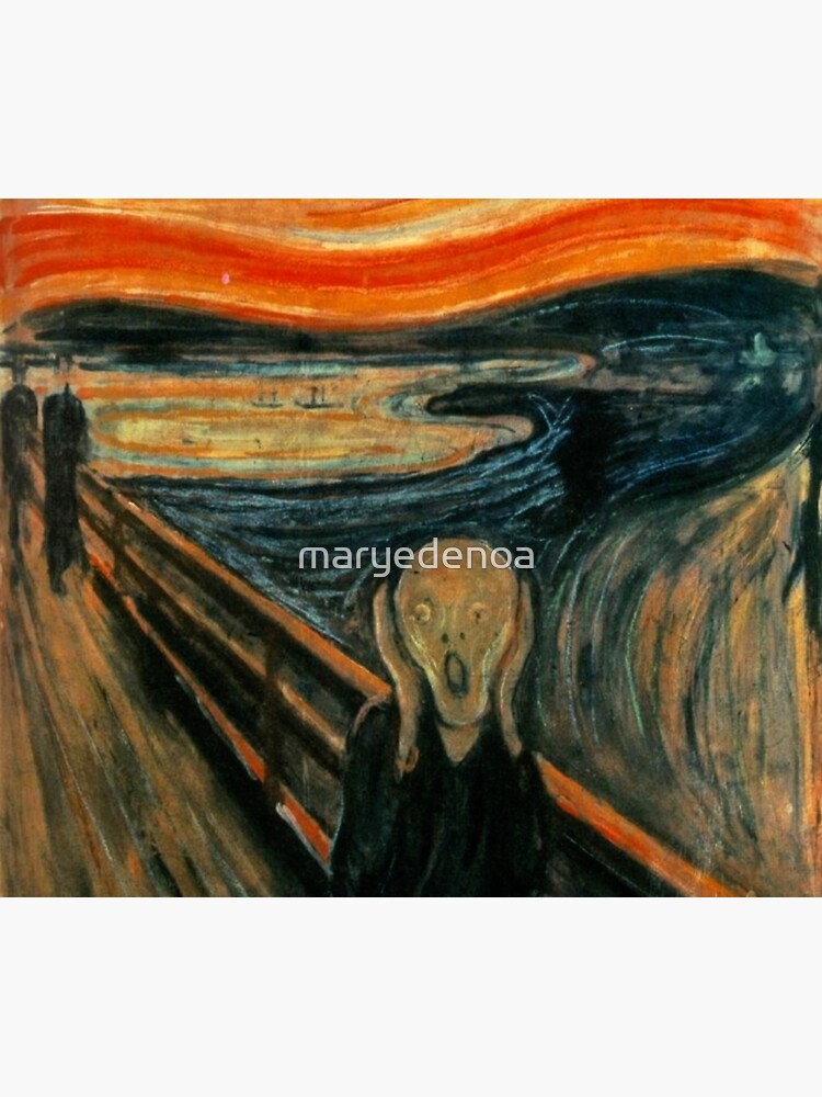 Thumbnail 6 of 6, Throw Blanket, The Scream - Edvard Munch designed and sold by maryedenoa.
