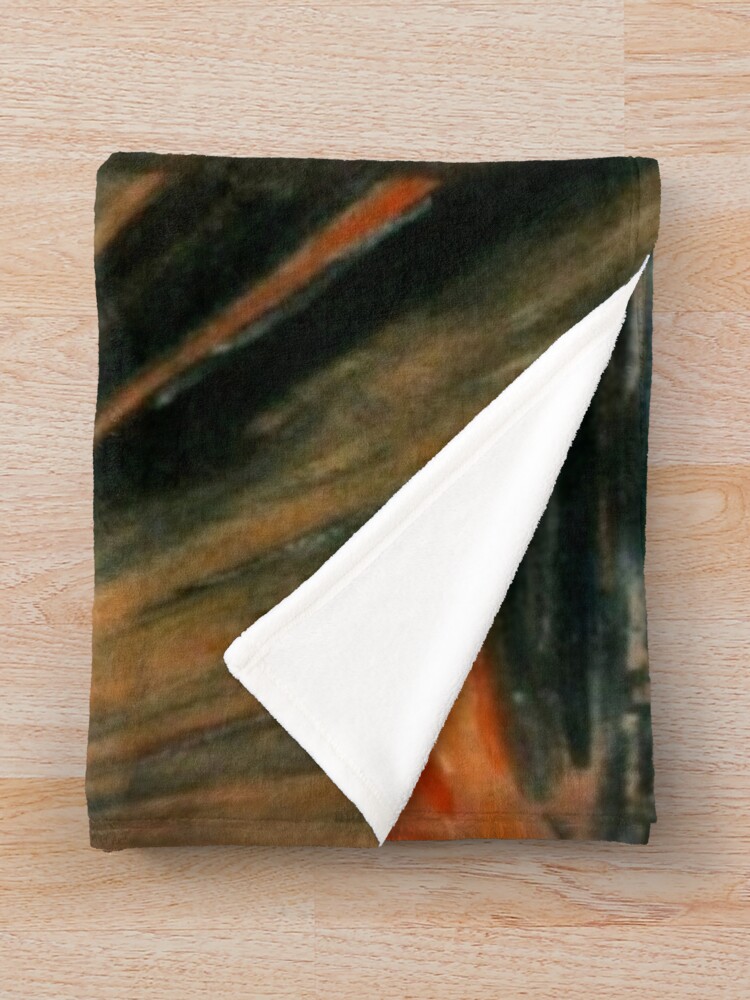 Thumbnail 3 of 6, Throw Blanket, The Scream - Edvard Munch designed and sold by maryedenoa.