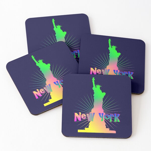Item preview, Colorful Rainbow New York American Statue Of Liberty designed and sold by Artification.