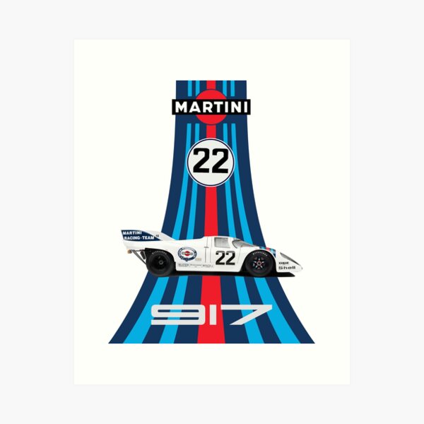 Porsche 917 Martini Racing 1971 Kunstdruck