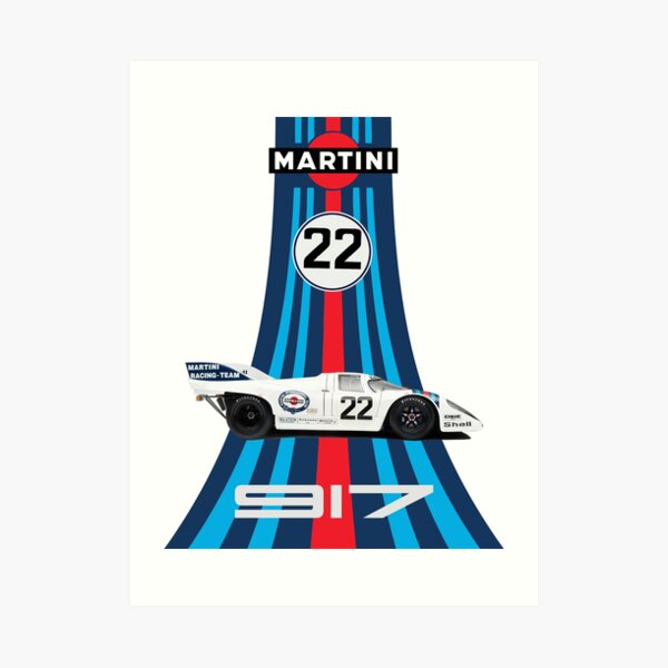 Porsche 917 Martini Racing 1971 Kunstdruck