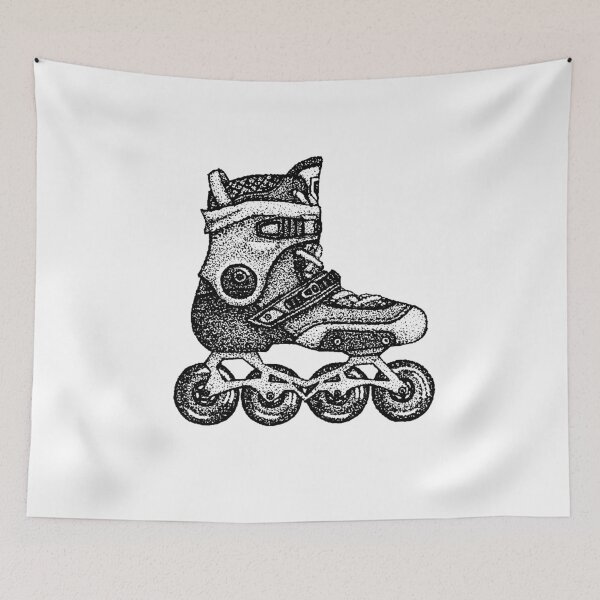 Item preview, Dotwork Roller Skates Tattoo designed and sold by Anna_leni.