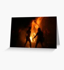 Beltane Bonfire Greeting Card