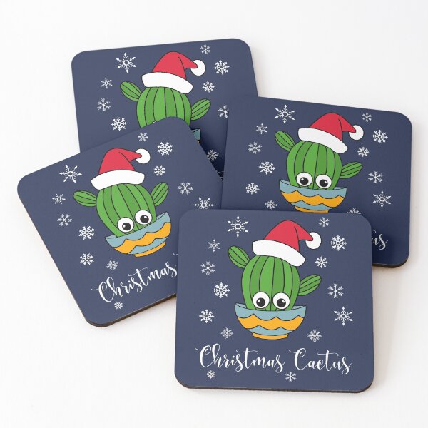 Item preview, Christmas Cactus - Cactus With A Santa Hat In A Bowl designed and sold by DreamCactus.