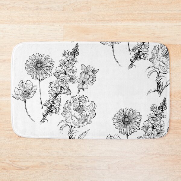 Item preview, Flower Sketch Illustration - Gerbera, Snapdragon, Rose, Plum Blossom, Cosmos designed and sold by pixiegutsGB.