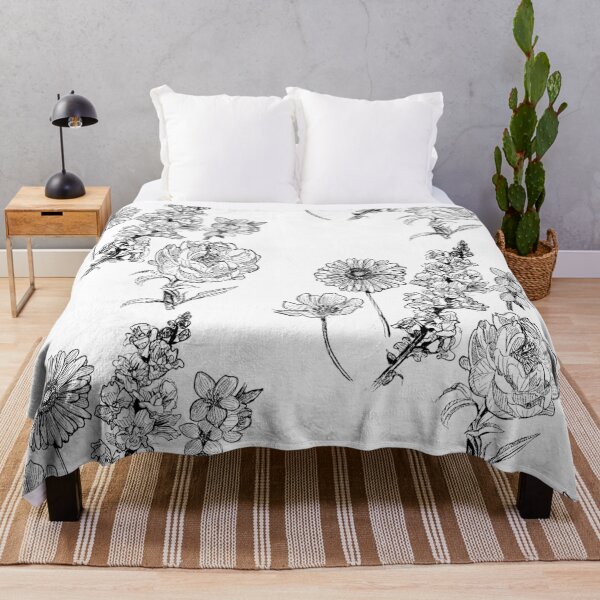 Item preview, Flower Sketch Illustration - Gerbera, Snapdragon, Rose, Plum Blossom, Cosmos designed and sold by pixiegutsGB.