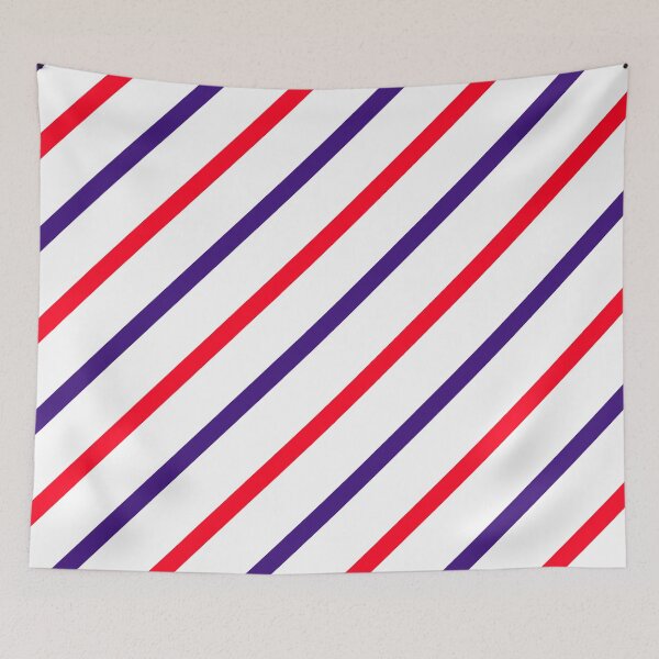 Item preview, Violet-Blue and Red Stripes designed and sold by BloomCatB.
