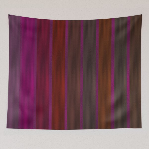 Item preview, Multicolored Stripes on Violet Background designed and sold by BloomCatB.
