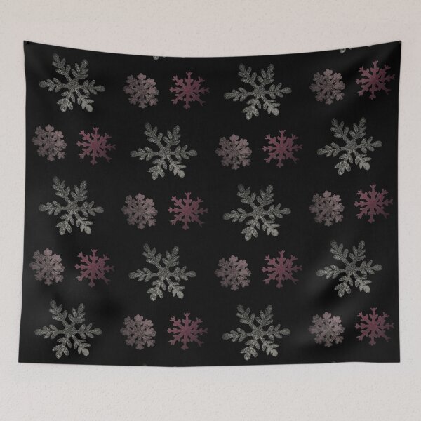 Item preview, Ice Crystals - Ice Stars - Ice-crystals - ice stars - silver - pink - pink designed and sold by Marion Waschk.