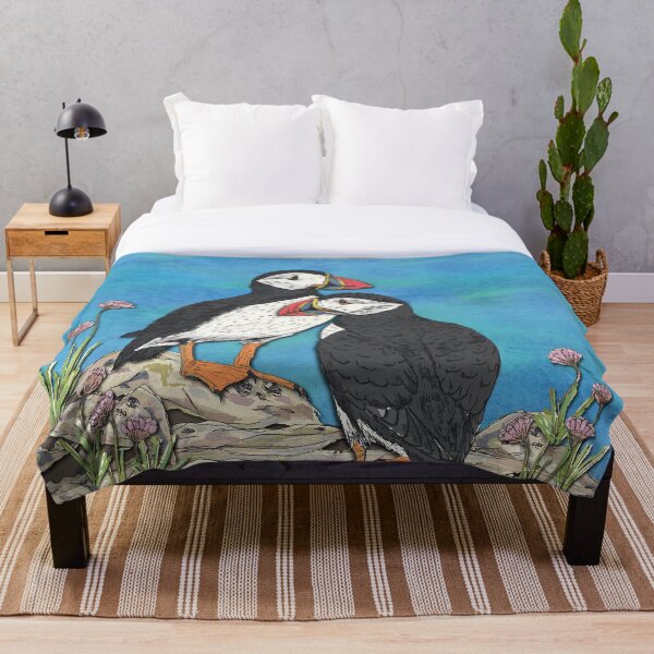 Puffin Perfection Throw Blanket