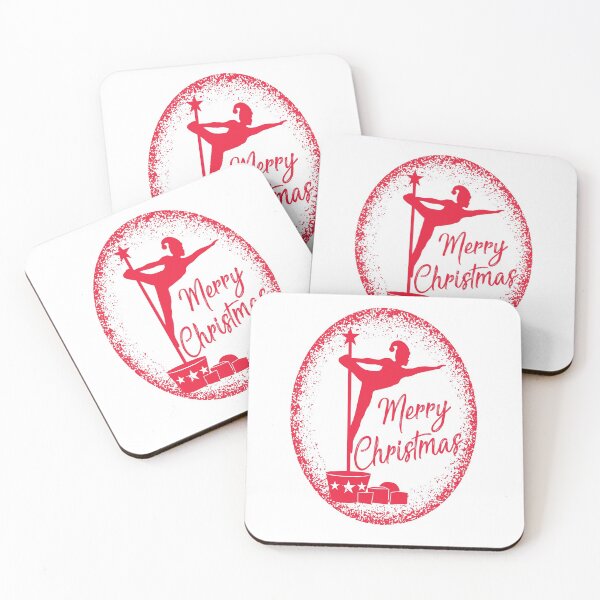 Item preview, Pole fitness dancer Merry Christmas design designed and sold by Gerald Waters.