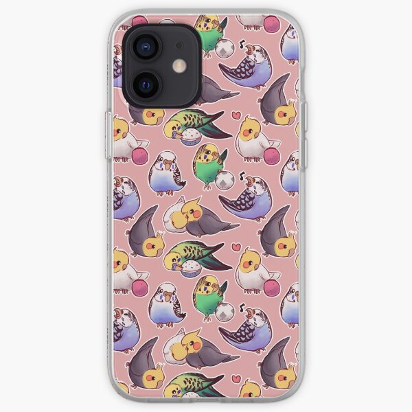 Budgies & Cockatiels pink iPhone Soft Case