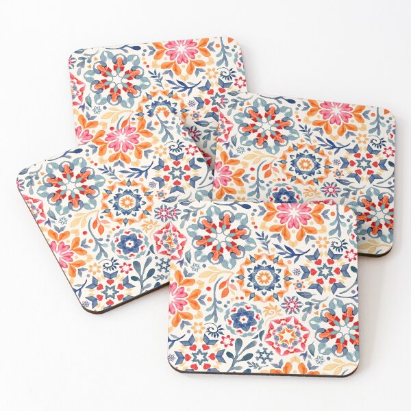 Item preview, Watercolor Kaleidoscope Floral - desaturated designed and sold by micklyn.