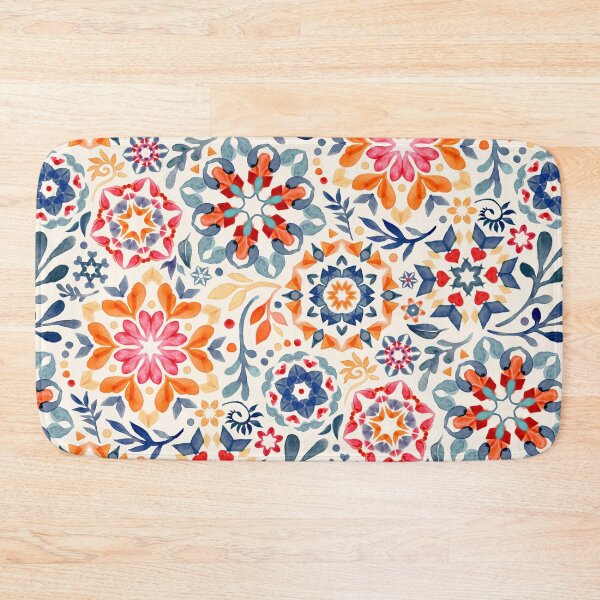 Item preview, Watercolor Kaleidoscope Floral - desaturated designed and sold by micklyn.