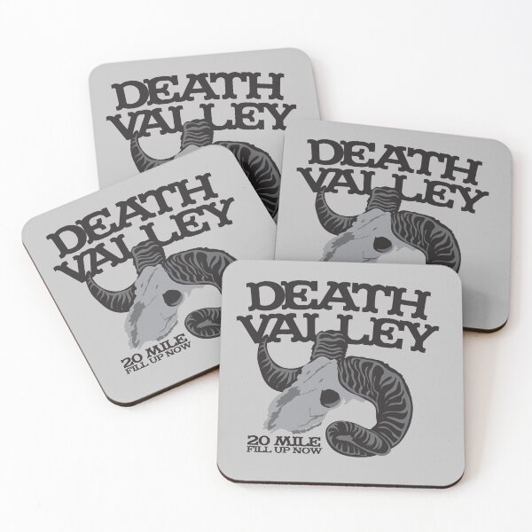 Item preview, Death Valley  20 mile fill up now road sign with goat skull designed and sold by jazzydevil.
